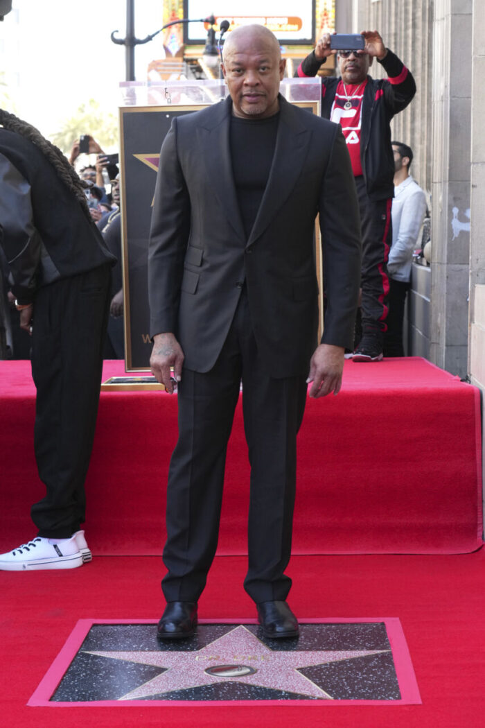 DR. DRE HONORED WITH A STAR ON THE HOLLYWOOD WALK OF FAME - WATCH HERE
