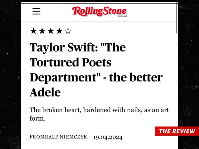 Rolling Stone Album Reviewer Dubs Taylor Swift “The Better Adele”
