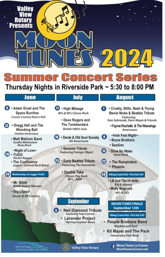MOON TUNES RETURNS TO RIVERSIDE PARK FOR SUMMER JAMS JUNE 6TH